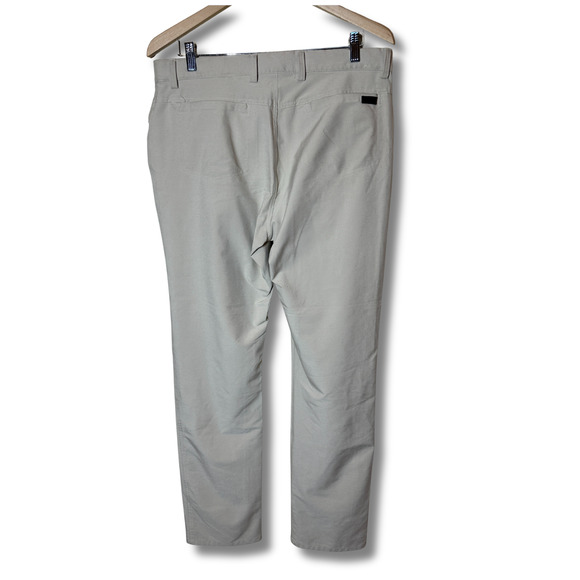 Greg Norman Men’s Golf Pants 34x34 Khaki Beige Stretch Performance Comfort - Picture 5 of 6